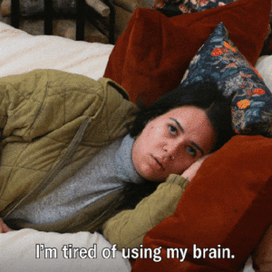 Mental load - Tired of using brain GIF