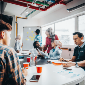 people collaborating