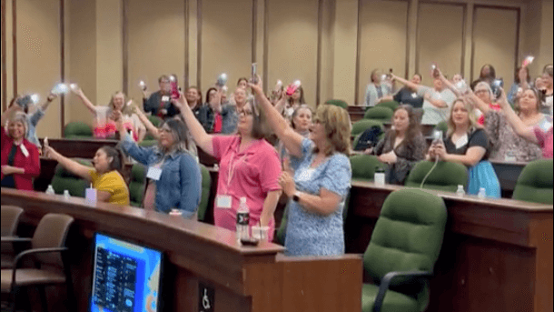 Various people who attended the keynote danced altogether and it was a blast,